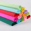 Papel de Borda Enrolada, Papel Crepom Colorido Espessado, Materiais para Fazer Flores Artesanais, Papel Amassado DIY, Artesanato de Flor de Rosa Feito à Mão