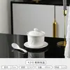 Restaurante Hotel Panela de Cerâmica para Ensopado com Tampa Tigela de Ninho de Pássaro para Ensopado à Prova D'água Panela de Sopa Tigela Comercial para Ovos Cozidos no Vapor Panela para Ensopado com Tampa