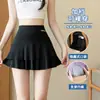 Saia Plissada Curta de Tênis, Sensação Gelada de Verão, Anti-Exposição, Secagem Rápida, Tamanho Extra Grande, com Bolsos, Adequada para Usar Sem Roupa Íntima, Saia Esportiva Fitness Plissada, Transfronteiriça