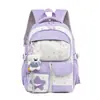 Mochila Transparente Nueva y Elegante de Alta Capacidad para Estudiantes de Primaria, Mochila Ligera y de Gran Capacidad para Niñas, Adecuada para Estudiantes de Secundaria, Preparatoria y Universitarios