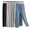 Explosiones de Verano Pantalones de Seda de Hielo Protector Solar para Exteriores Pantalones Deportivos Finos de Secado Rápido para Mujer Pierna Recta Pantalones Casuales para Niños