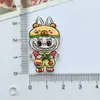 Lindo dibujo animado divertido tela de tirar acrílico DIY parche pasador accesorios para el cabello insignia broche refrigerador venta al por mayor