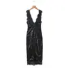 Vestido de Moda Feminina Design Inverno 2025 com Estilo Único, Versátil, Ajustado ao Corpo, Casual, Sexy e de Luxo Leve
