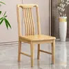 Silla de Comedor de Madera Maciza Estilo Chino Uso Doméstico Silla con Respaldo Estructura de Ensamblaje Machihembrado Estable y Duradera Hotel Restaurante Comedor Silla sin Ensamblaje