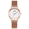 Procesamiento y Personalización del Fabricante Xiaohongshu Popular Reloj Verde Pequeño Reloj para Mujer Correa Milanesa Correa de Malla Reloj de Cuarzo para Mujer
