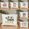 Amazon Transfronterizo Nuevo Producto Bolsa con Cremallera Estampada con Letra Simple Bolsa de Cosméticos Monedero Bolsa de Almacenamiento para Mujer