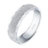 Anillo abierto esmerilado de plata esterlina de gran oferta de estilo coreano, anillo sencillo con personalidad dominante y flor de coche, anillo liso para el dedo índice, anillo para hombre