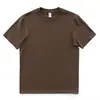 Camiseta de trabajo de verano cuello redondo manga corta para hombre, básica simple opaca para usar debajo, color liso, algodón puro, manga media, blanca, T, moda