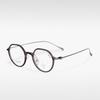 Armazón de Gafas T18981 Que Hace que la Cara Parezca Más Pequeña, Armazón de Gafas Retro de Medio Titanio, Se Puede Montar con Lentes Graduados, Venta al por Mayor del Fabricante, Bloqueador de Luz Azul