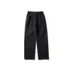 Calças Casuais Masculinas de Perna Reta Pesadas, Calças Longas Tendência Outono e Inverno Estilo Retro Americano, Calças Cargo de Cor Sólida Largas e Soltas