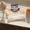 Ropa Infantil Estilo Coreano Suministro Transfronterizo Camiseta de Rayas de Manga Larga para Niños Camiseta Interior de Otoño para Hombres y Mujeres Ropa para Bebés Camiseta de Algodón
