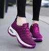 Novos Sapatos Femininos, Tênis Casuais de Malha Fly-Knit com Amortecimento a Ar, Sapatos de Calçar Fácil, Sapatos Balançantes da Moda, Atacado Respirável