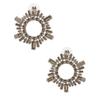 Nuevo Accesorios Transfronterizos Personalidad Alto Sentido Aretes de Circonita Moda Europea y Americana Aretes Irregulares de Diamantes Completos aretes