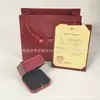 Caixa de embalagem para joias estilo Cartier, conjunto de caixa de presente para joias versão Ouro K de pulseira e anel de alta qualidade Cartier
