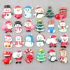 Acessórios de resina de Natal boneco de neve velho árvore de Natal caseiro cola creme acessórios de concha de telefone DIY material de adesivo de geladeira