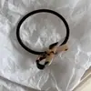 Lindo elástico de cabelo de acetato com nó, design de laço fresco e simples, alta elasticidade, elástico de cabelo básico, faixa de cabelo novo estilo