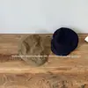 Gorra de visera retro bordada reversible para niños y niñas, gorra de visera estilo británico de otoño para niños a la moda