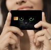 Traje de Dólar Estadounidense Gato Negro Transfronterizo Tarjeta de Crédito Adhesivo Personalizado 2x 3.4 "Simple/traje Opcional