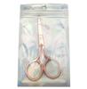 Fabricantes de tesouras de beleza de aço inoxidável tesouras de cabelo de nariz para casa tesouras de reparo de sobrancelhas pontiagudas tesouras de barba tesouras de beleza ferramentas de atacado