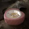 Amapola DIY Resina de Cristal Yeso Forma de Corazón Diamante Taza para Velas Quemador de Incienso Adorno Molde de Silicona