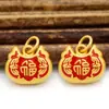 Zhongxing nuevo nacional chapado en cobre oro antiguo candado Ruyi auspicioso Ruyi colgante colgante al por mayor