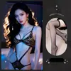 Lemon Story Lingerie Sexy Vazada Três Pontos Estampa de Leopardo Body Uniforme Sexy Tentação Sem Tirar Roupa Sedução qqny