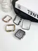 Adequado para Apple Watch234567891011S12 Capa de Relógio Semi-Coberta Galvanizada PC Capa Protetora de Relógio