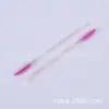 Cepillo de Pestañas y Labios de Doble Uso con Doble Cabeza Personalizado por el Fabricante, Cepillo Desechable de Varilla de Cristal para Cejas y Pestañas, Pincel de Maquillaje y Herramienta de Cepillo para Cejas