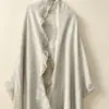 Venta al por mayor de fábrica Bufanda Chal de Mezcla 10% Cachemira 90% Lana Borde de Hongo Flecos Estilo Perezoso Doble Uso Bufanda para el Cuello