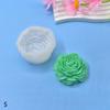 Uma variedade de moldes de silicone para velas de aromaterapia em forma de flor de peônia, para decoração de bolo de açúcar, mousse, DIY, molde para assar