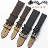 Acessórios para Relógio Pulseira de Couro Bovino com Padrão Lichia Pulseira de Relógio Ultra-fina de Colar Marrom Preto Relógio