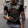 Estación independiente superventas 2022 nueva camiseta de manga corta holgada cómoda para hombre con estampado digital 3D fino personalización de camiseta