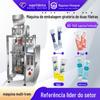 Máquina de enchimento de líquido de duas colunas de dosagem de vedação traseira máquina de classificação quantitativa máquina de ensacamento vertical de partículas máquina de embalagem de pó de várias colunas