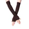 Verano manga larga protector solar rayada fabricantes al por mayor tejido dedo medio dedo de la mano muñeca moda mujer