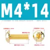 Tornillos de Cabeza Semiredonda Hexagonal de Latón Din7380 Tornillos de Cabeza Redonda tipo Copa Champiñón de Cobre M3M4M5M6M8M10