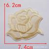 Adesivo de Aplique Flor Rosa de Tamanho Grande, Médio e Pequeno para Toalha de Mesa de Hotel e Lençol de Cama Reparo de Manchas Decalque para Passar a Ferro Adesivo para Tecido com Furo de Cigarro
