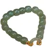 Pulsera de Hebilla Ping An Estilo TikTok Mismo Estilo para Mujer Diseño de Nicho Ins Sentido de Lujo Ligero Alto Grado Pulsera de Imitación de Jade Hetian Estilo Explosivo