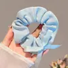 Pañuelo Cuadrado a Cuadros Estilo Coreano para el Cabello, Goma Elástica Estilo Perezoso, Cuerda para Moño de Gama Alta, Goma para el Cabello Dulce