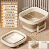 Cubeta Plegable para Baño de Pies Doméstica Aislamiento Térmico Masaje Invierno Cubeta Portátil Hasta la Pantorrilla Dormitorio Salud Baño de Pies
