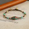 Pulsera de cuentas de Nepal de nuevo estilo étnico retro Xizang moda simple pulsera tejida a mano con hilo encerado tailandés