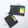 Set de Cuadernos Gruesos A6 con Papel Kraft para Promociones y Publicidad Corporativa, Notas Adhesivas Reutilizables, Cuaderno, Cuaderno en Espiral