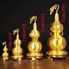 Nuevo Modelo Ornamento de Calabaza Cien Bendiciones de Cobre con Base de Cobre para Hogar, Oficina y Sala de Estar