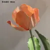 Flores de Tulipán Artificiales Grandes Hechas de Eva, Impermeables para Decoración de Escenas Exteriores, Flores Falsas para Exhibición en Centros Comerciales, Flores Artificiales de Eva