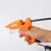 Pistola de pegamento caliente de 20W con boquilla de aluminio, ligera y portátil, compatible con barras de pegamento de 7 mm, adecuada para uso industrial y doméstico, directo del fabricante