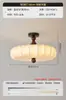 Lámpara de dormitorio de tela, lámpara de techo estilo medieval, lámpara de dormitorio retro francesa, lámpara de estudio estética de la dinastía Song, luminaria estilo wabi-sabi