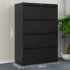 Gabinete de Archivo Colgante A4 de Oficina Cajón Gabinete Archivo de Contratos Documentos Gabinete de Múltiples Cajones con Cerradura Gabinete de Almacenamiento Debajo del Escritorio Gabinete Bajo