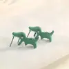 Nuevos Modelos de Aretes para Estudiantes de Dibujos Animados de Animales y Dinosaurios para Comercio Electrónico Transfronterizo: Aretes de Hipopótamo y Tiburón