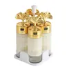 Conjunto de Potes para Temperos Folha de Bordo para Cozinha, Recipientes de Vidro Selados de Aparência Sofisticada para Condimentos, Potes Portáteis para Sal e Açúcar Venda por Atacado
