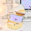 Lindo Espejo de Maquillaje Forma de Flor Espejo de Almacenamiento Múltiples Compartimentos Hogar Dormitorio Plegable Espejo de Escritorio Estilo Ins Espejo de Belleza