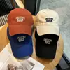 Marca da Moda Retrô Americano Bordado Inglês Top Macio Boné de Baseball Masculino para Exterior Versátil Boné de Proteção Solar para Casal Feminino de Verão